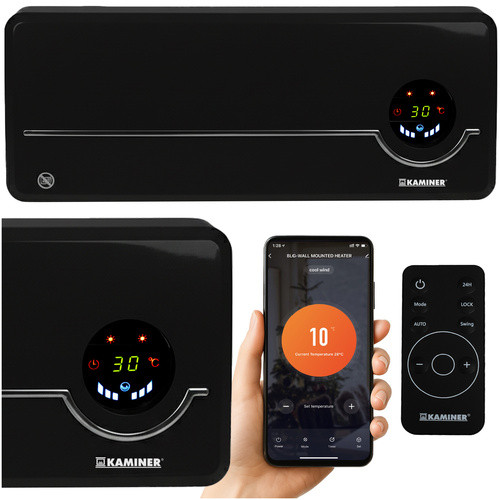 Radiator de perete, 2000W, ventilator/aer cald/fierbinte, aplicatie/telecomanda - imagine 11